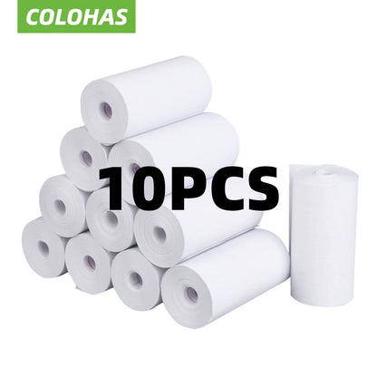 10Rolls Thermal Paper Camera Printing White Children Camera Instant Print Kids Printing Paper Replacement Accessories Parts