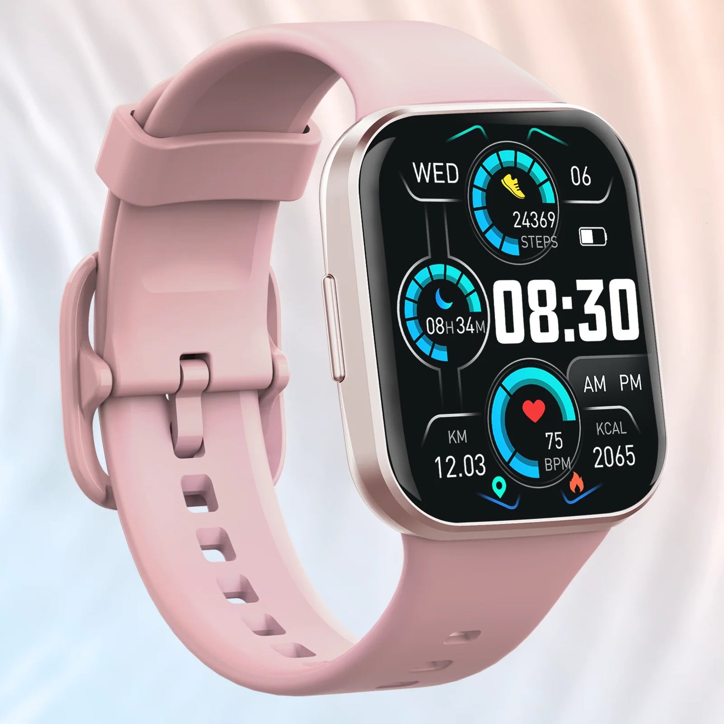 Smart Watch, 1.69" HD Touch Screen Fitness Watch, 25 Sports Modes Fitness Tracker, IP68 Waterproof Smartwatch.