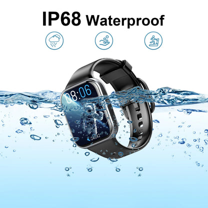 Smart Watch, 1.69" HD Touch Screen Fitness Watch, 25 Sports Modes Fitness Tracker, IP68 Waterproof Smartwatch.
