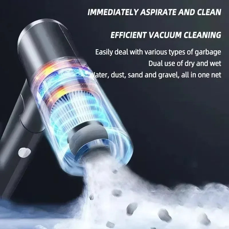 Portable Wireless Car Vacuum Cleaner Wireless Vacuum Cleaner Dual Use for Home and Car 90W High Power Powerful Vacuum Cleaner