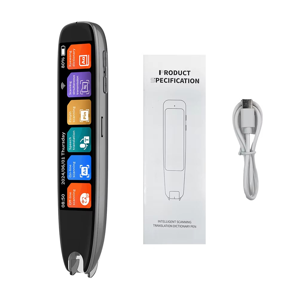 Dictionary Translation Pen Scan Reader Device Text Scanning Reading Translator Wifi/Bt Connection Online Photo Translate