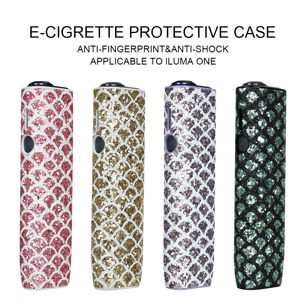 23 Colors Pattern Leather Skin Case for IQOS ILUMA ONE Replaceable E Smoking Box for ICOS ILUMA ONE Accessories