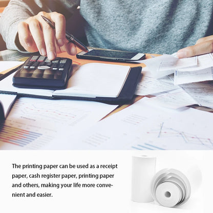 10Rolls Thermal Paper Camera Printing White Children Camera Instant Print Kids Printing Paper Replacement Accessories Parts