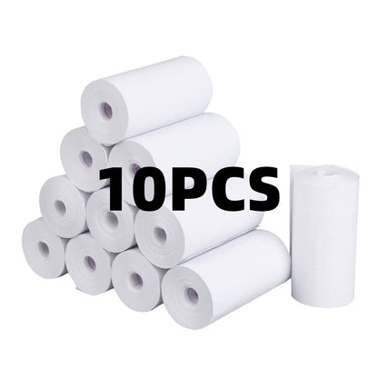 10Rolls Thermal Paper Camera Printing White Children Camera Instant Print Kids Printing Paper Replacement Accessories Parts
