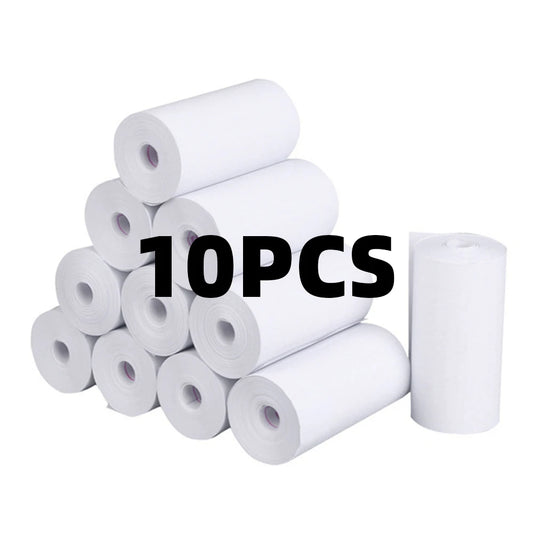 10Rolls Thermal Paper Camera Printing White Children Camera Instant Print Kids Printing Paper Replacement Accessories Parts
