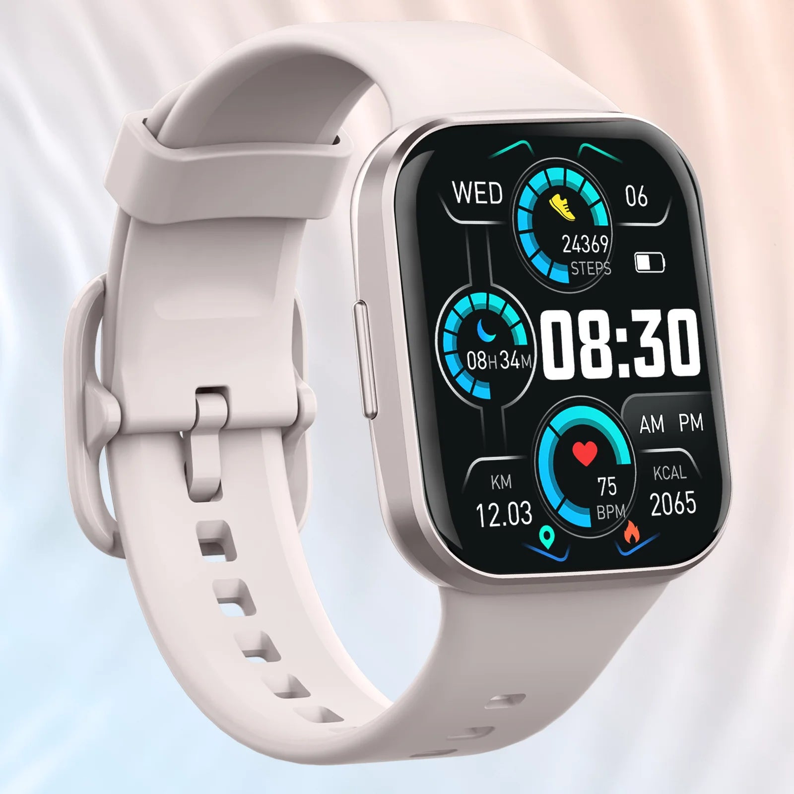 Smart Watch, 1.69" HD Touch Screen Fitness Watch, 25 Sports Modes Fitness Tracker, IP68 Waterproof Smartwatch.