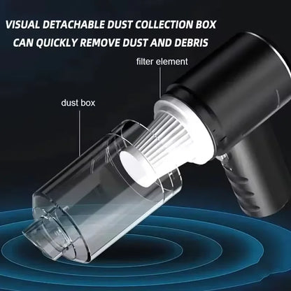 Portable Wireless Car Vacuum Cleaner Wireless Vacuum Cleaner Dual Use for Home and Car 90W High Power Powerful Vacuum Cleaner